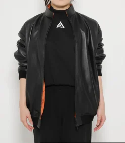 Ghost in the Shell Motoko Black Lamb Leather Blouson Outlet