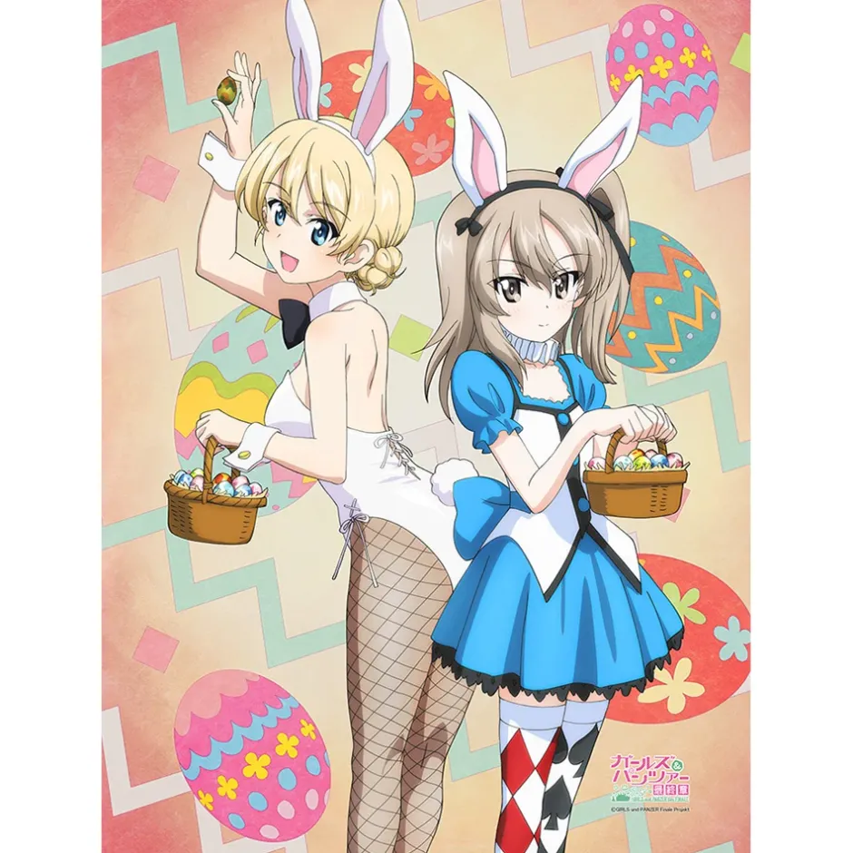 Girls und Panzer Das Finale B2 Tapestry Darjeeling & Alice Shimada: Bunny Ver. Best