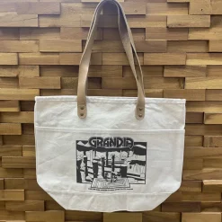 Bags & Wallets>Grandia End of the World Leather Handle Tote Bag