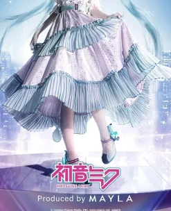 Hatsune Miku Iconique Skirt White New