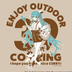 Hatsune Miku Outdoor Cooking T-Shirt Hot