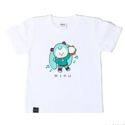 Tops>Hatsune Miku Piapro Kids! Hatsune Miku Kids' White T-Shirt