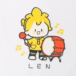 Tops>Hatsune Miku Piapro Kids! Kagamine Len Kids' White T-Shirt
