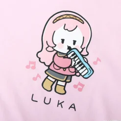 Tops>Hatsune Miku Piapro Kids! Megurine Luka Kids' Pink T-Shirt