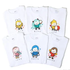Hatsune Miku Piapro Kids! Meiko White T-Shirt Outlet