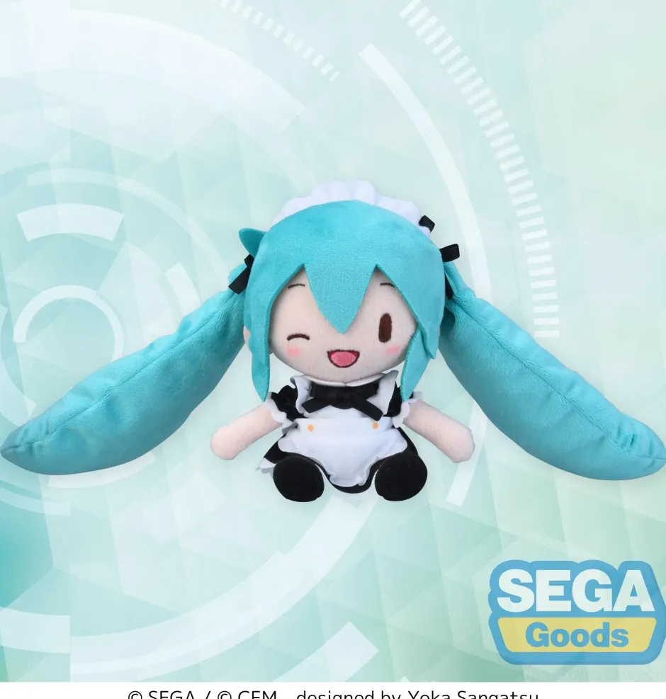 Small Plushies>Hatsune Miku: Project DIVA Arcade Future Tone Hatsune Miku: Maid Ver. Fuwapuchi Mini Plushie EX