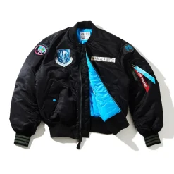 Jackets & Hoodies>Hatsune Miku x ALPHA INDUSTRIES: LAM Rock Singer Ver. Limited MA-1 Jacket