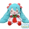 Hatsune Miku x Love and Berry Dress Up and Dance! Hatsune Miku: Lovely Strawberry Ver. Fuwapuchi Plushie LL Clearance