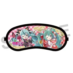 Hatsune Miku x Lucky Cat Sleeping on a High Pillow Eye Mask Art by Rassu Outlet