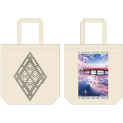 Bags & Wallets>Hirosaki Cherry Blossom Festival 2022 x Sakura Miku Kogin.net Collab Tsugaru Kogin Embroidery Tote Bag