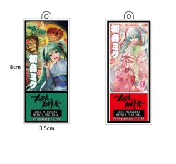 Hirosaki Neputa 300th Anniversary Festival x Hatsune Miku Hirosaki Manji Fuda-Shaped Necklace Collection Discount