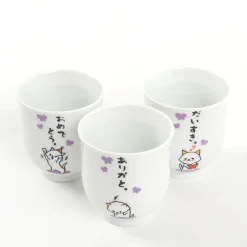 Hitokoto Animal Tea Cups (Cat) Discount