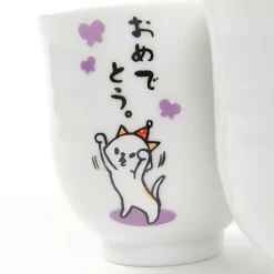 Hitokoto Animal Tea Cups (Cat) Discount