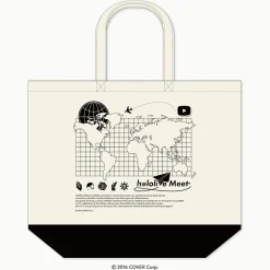 hololive Meet Large Tote Bag - World Map Design Discount