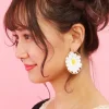 Jewelry & Hair Accessories>Honey Salon Daisy Hoop Earrings