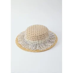 Honey Salon Dot Tulle Boater Clearance