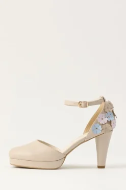 Honey Salon Flower Pumps (Light Beige) Clearance