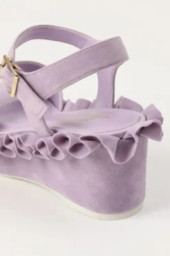 Honey Salon Frilly Sandals (Lavender) Hot