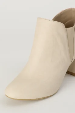 Honey Salon Lace-Up Booties (Light Beige) Discount
