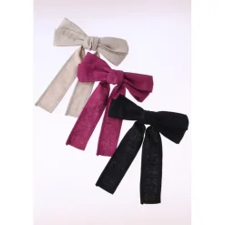 Jewelry & Hair Accessories>Honey Salon Linen Ribbon Barrette