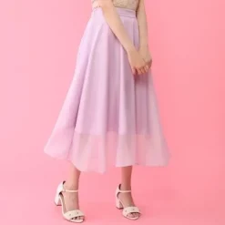 Bottoms>Honey Salon Organdy Flared Skirt