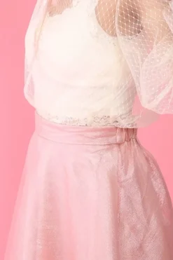 Bottoms>Honey Salon Organdy Flared Skirt