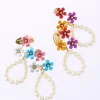 Jewelry & Hair Accessories>Honey Salon Petite Flower Pearl Earrings