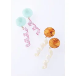 Honey Salon Spiral Earrings New