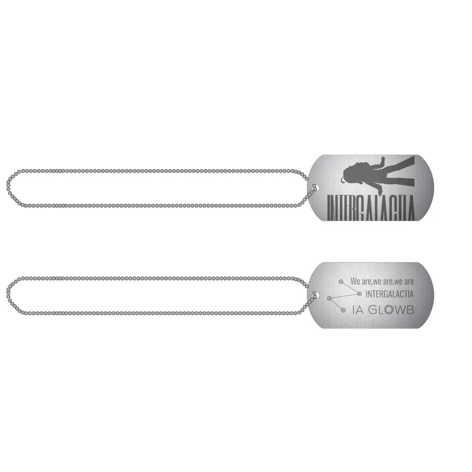 INTERGALACTIA Dog Tag Necklace Hot
