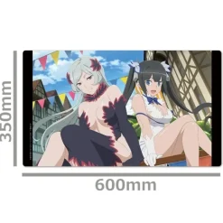 Is It Wrong to Try to Pick Up Girls in a Dungeon? V Character Rubber Mat Hestia & Freya Best