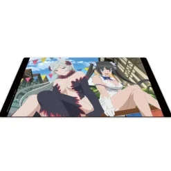 Is It Wrong to Try to Pick Up Girls in a Dungeon? V Character Rubber Mat Hestia & Freya Best