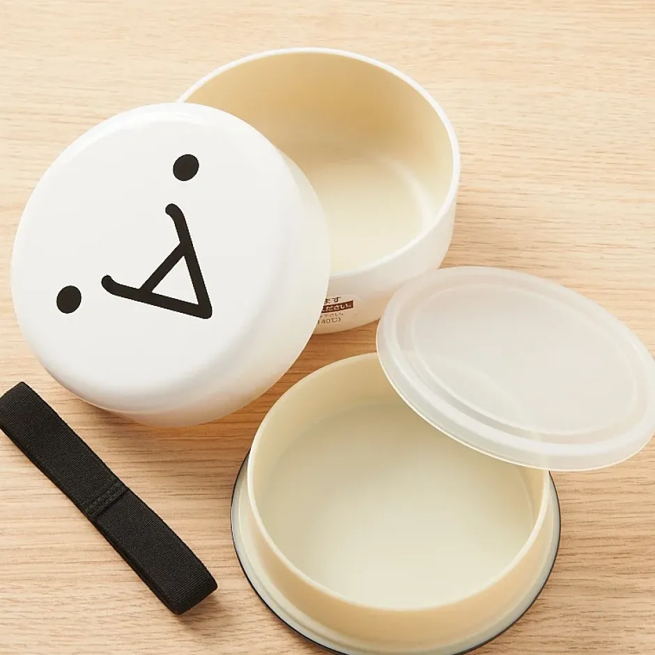Kaomoji-kun Two-Tier Bento Boxes Best