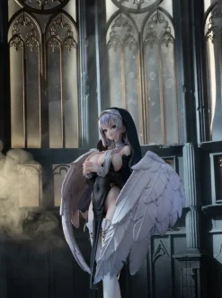 Kawa Design Simao Illustration Angel Sister Holy Wing Deluxe Edition 1/6 Scale Figure New