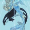 Kousuke Fujishima Signed Limited Edition Framed Oh My Goddess! Primagraphie Art Print: Before Long, to the Sea
