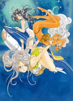 Kousuke Fujishima Signed Limited Edition Framed Oh My Goddess! Primagraphie Art Print: Underwater Cave Sale