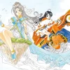 Kousuke Fujishima Signed Limited Edition Framed Oh My Goddess! Primagraphie Art Print: Where the Gods Are Hot