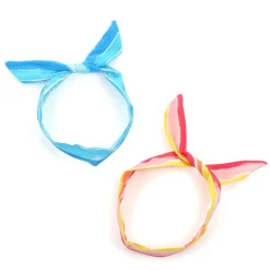 Le cocone Adult Resort Artsy Striped Ribbon Wire Headband Online