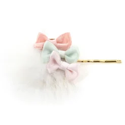 Jewelry & Hair Accessories>Le cocone Fur Ribbon Hair Pin