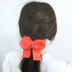 Le cocone Neon Ribbon Hair Tie Hot