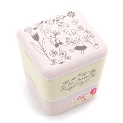 le sucre Lacquerware 2-Tier Square Lunch Box Hot