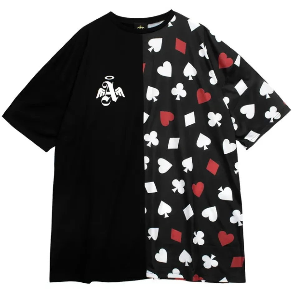 Tops>LISTEN FLAVOR Ace of Heart Playing Cards Switching Top