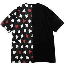 Tops>LISTEN FLAVOR Ace of Heart Playing Cards Switching Top