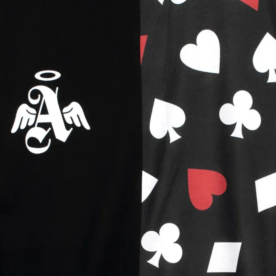 Tops>LISTEN FLAVOR Ace of Heart Playing Cards Switching Top