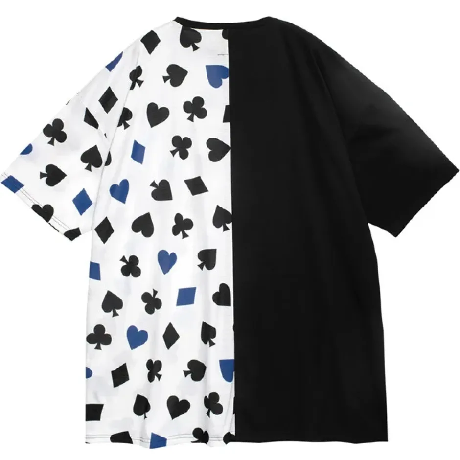 Tops>LISTEN FLAVOR Ace of Heart Playing Cards Switching Top