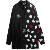 LISTEN FLAVOR Ace of Hearts 2-Way Shirt w/ Necktie Clearance