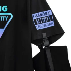 LISTEN FLAVOR Alien Separate Sleeve Belt Hoodie New