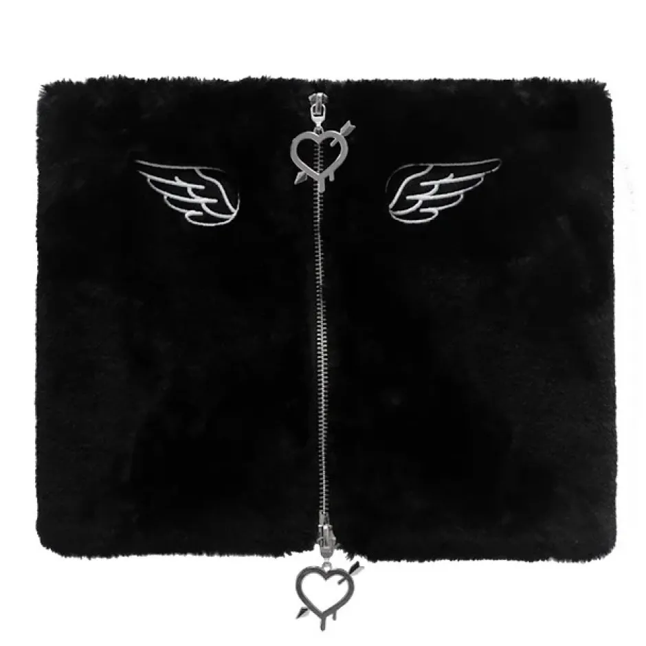 Other Accessories>LISTEN FLAVOR Angel Boa Zip Snood