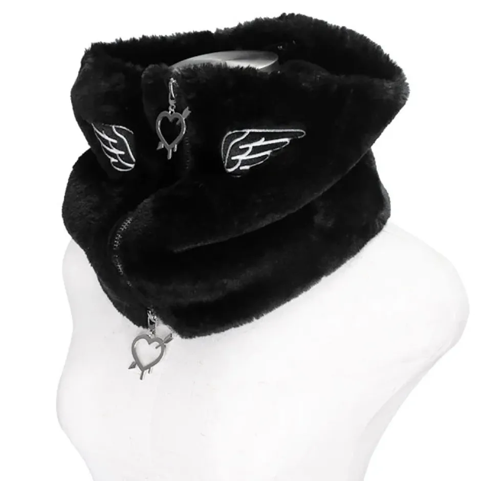 Other Accessories>LISTEN FLAVOR Angel Boa Zip Snood