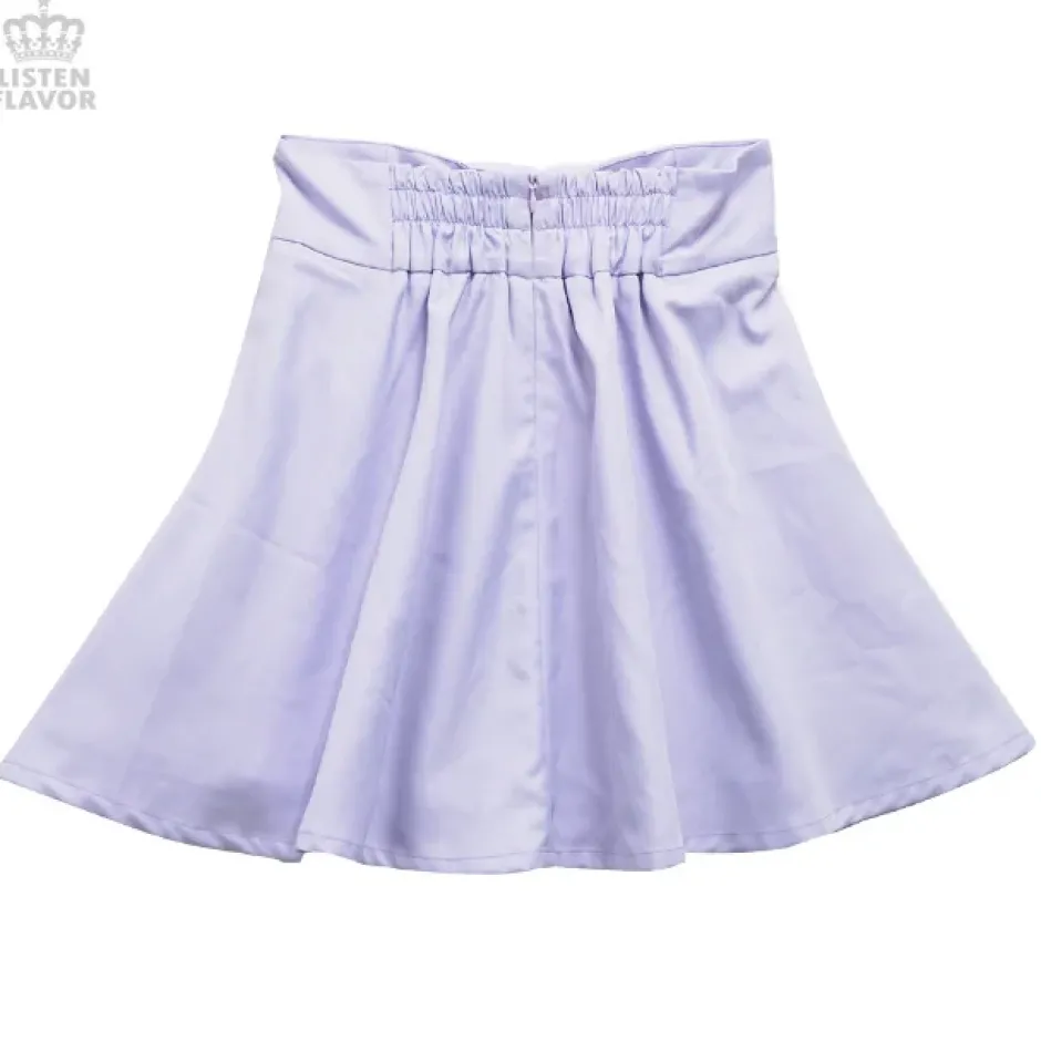 Bottoms>LISTEN FLAVOR Angel Heart Lace-Up Circular Skirt