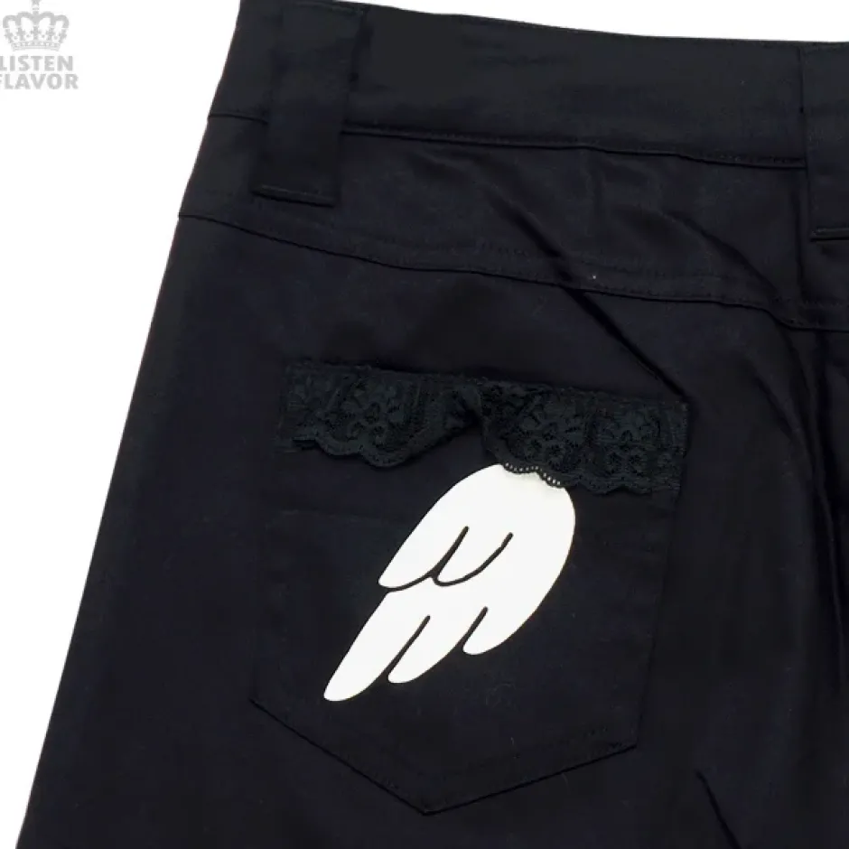 Bottoms>LISTEN FLAVOR Angelic Lace-up Ribbon Shorts